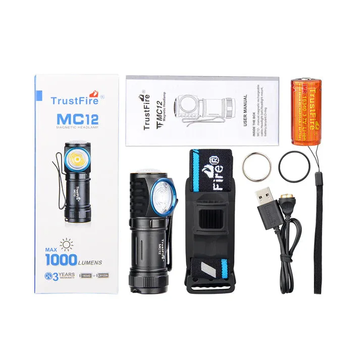 TrustFire MC12 Rechargeable Headlamp