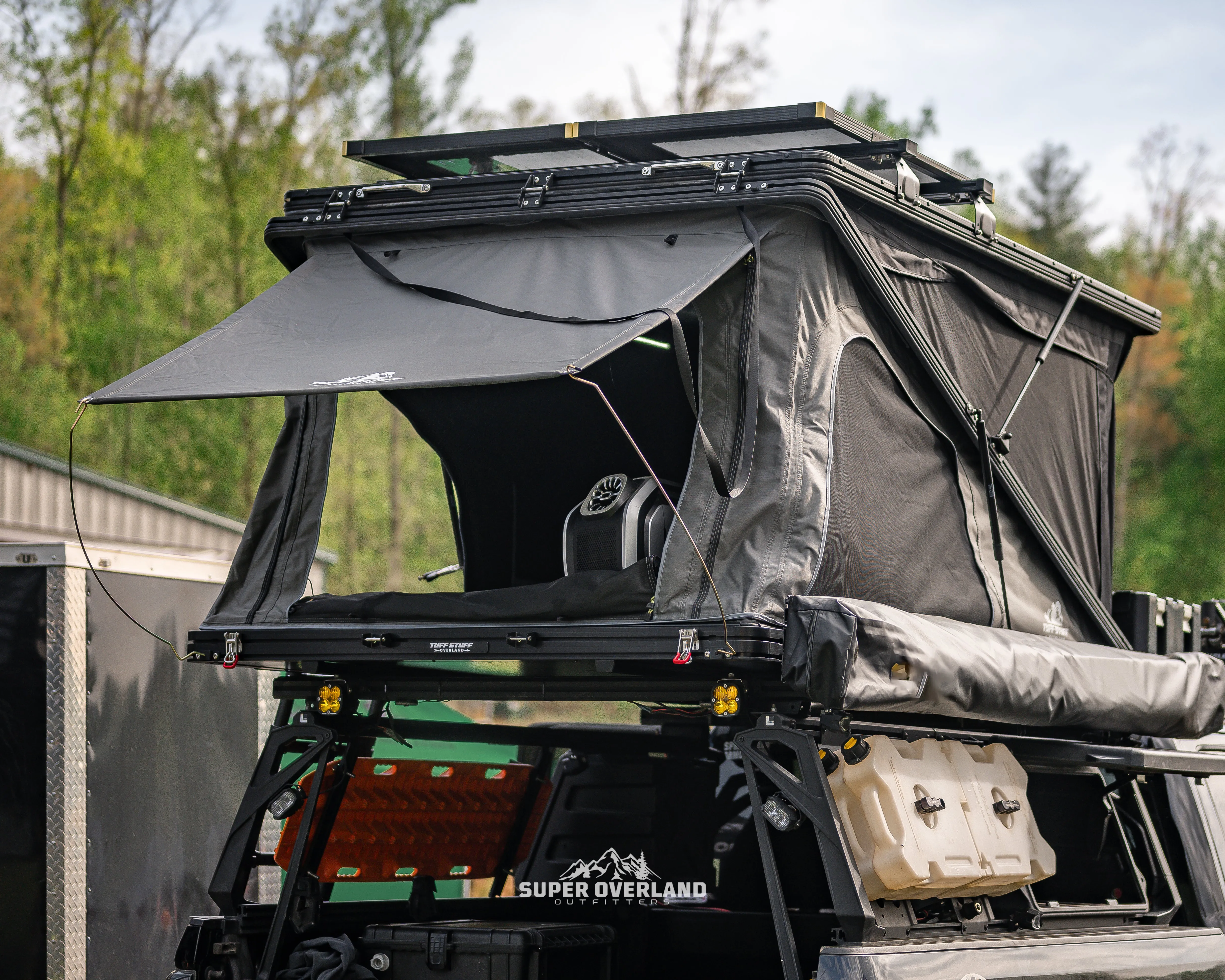 Tuff Stuff Overland Alpine 51 Hardshell Rooftop Tent-2 Person-Black