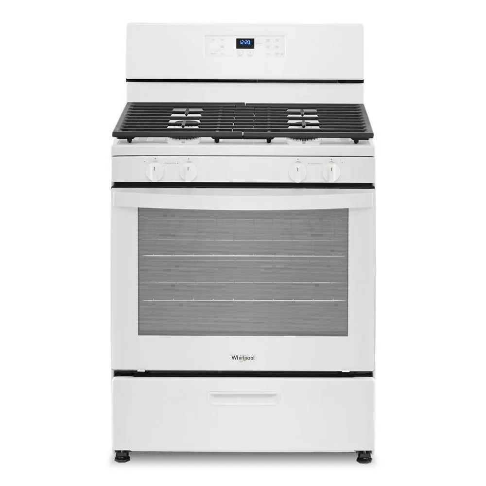 Whirlpool WFG320M0MW 5.1 Cu. Ft. Freestanding Gas Range with Broiler Drawer