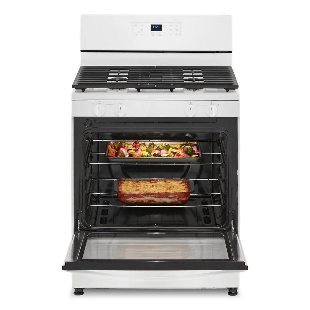 Whirlpool WFG320M0MW 5.1 Cu. Ft. Freestanding Gas Range with Broiler Drawer